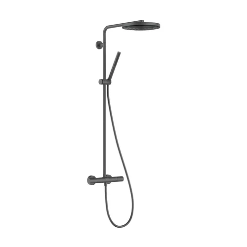 hansgrohe Pulsify S Puro Showerpipe 260 1jet mit Ecostat Fine Brushed Black Chrome