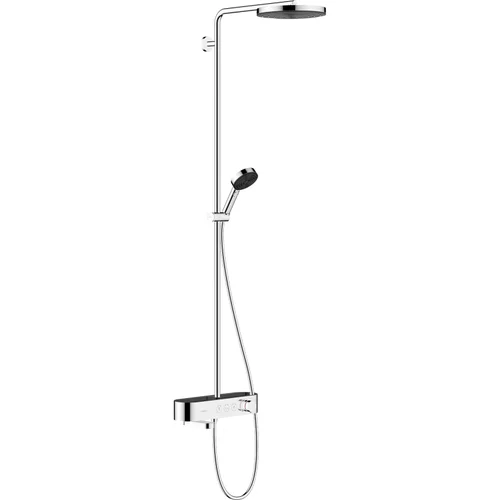 hansgrohe Pulsify S Showerpipe 260 1jet mit Wannenthermostat ShowerTablet Select 400 Chrom