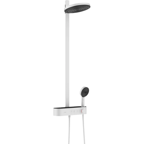 hansgrohe Pulsify S Showerpipe 260 2jet mit ShowerTablet Select 400 Mattweiß