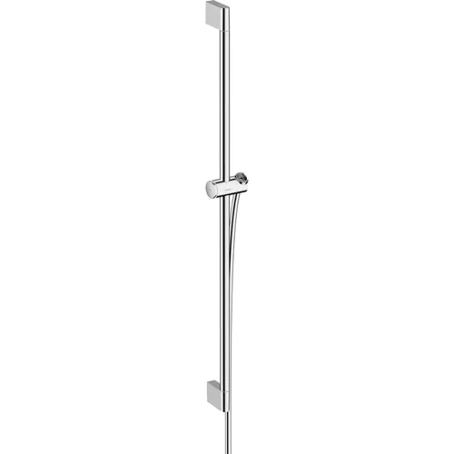 hansgrohe Unica Brausestange Pulsify S 90 cm mit Push Handbrausehalter und Isiflex Brauseschlauch 160 cm Chrom