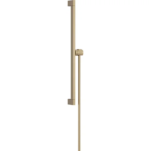 hansgrohe Unica Brausestange E Puro 65 cm mit Easy Slide Handbrausehalter und Isiflex Brauseschlauch 160 cm Brushed Bronze