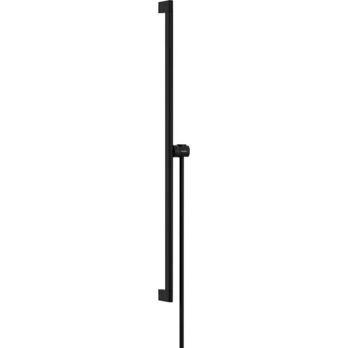hansgrohe Unica Brausestange S Puro 90 cm mit Easy Slide Handbrausehalter und Isiflex Brauseschlauch 160 cm Mattschwarz