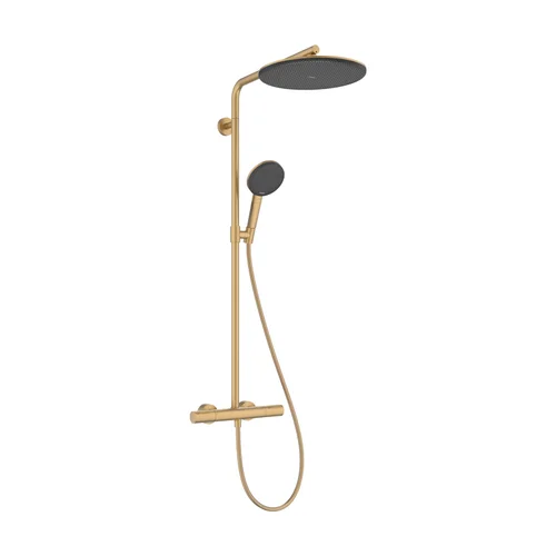 hansgrohe Raindance Alive S Puro Showerpipe 300 1jet mit Ecostat Element Brushed Bronze
