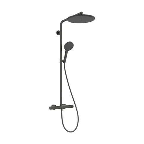 hansgrohe Raindance Alive S Puro Showerpipe 300 1jet EcoSmart+ mit Ecostat Element Brushed Black Chrome