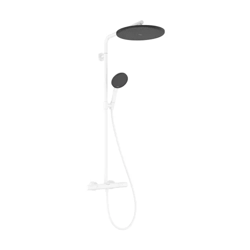 hansgrohe Raindance Alive S Puro Showerpipe 300 1jet EcoSmart+ mit Ecostat Element Mattweiß