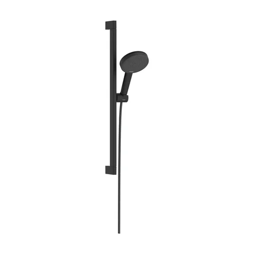 hansgrohe Raindance Alive Select S Brauseset 125 3jet EcoSmart mit Brausestange Unica E Puro 65 cm und Easy Slide Brausehalter Mattschwarz