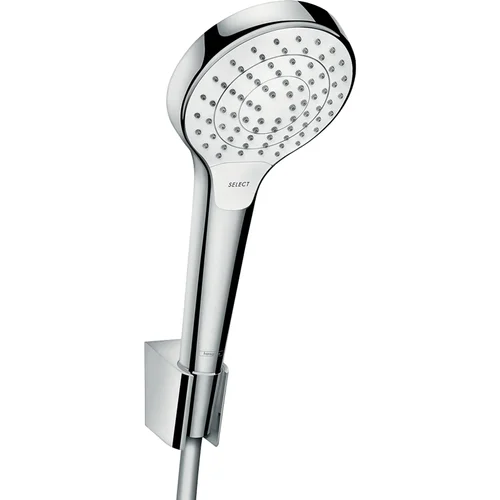 hansgrohe Croma Select S Brausehalterset 110 Vario mit Brauseschlauch 125 cm Weiß/Chrom