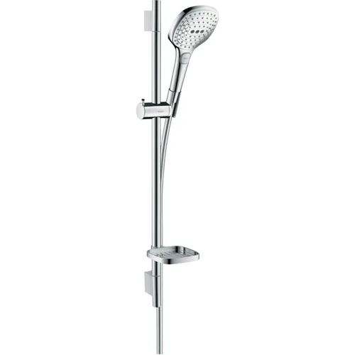 hansgrohe Raindance Select E Brauseset 120 3jet EcoSmart mit Brausestange 65 cm und Seifenschale Chrom