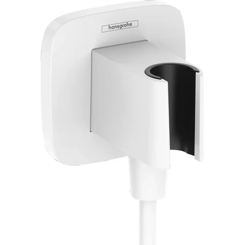 hansgrohe FixFit Q Wandanschluss mit Brausehalter Mattweiß