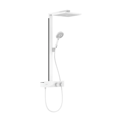 hansgrohe Raindance E Showerpipe 300 1jet mit ShowerTablet 350 Mattweiß