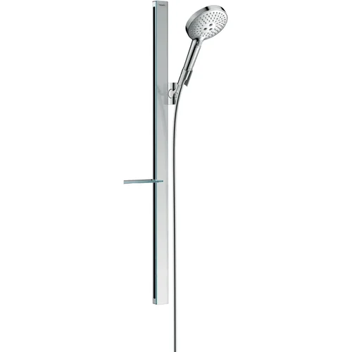 hansgrohe Raindance Select S Brauseset 120 3jet mit Brausestange 90 cm und Ablage Chrom