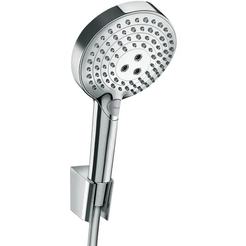 hansgrohe Raindance Select S Brausehalterset 120 3jet PowderRain mit Brauseschlauch 125 cm Chrom