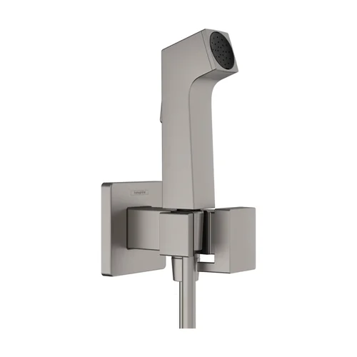 hansgrohe Handbrause Bidette E f.Kaltwasser - m. Schlauch 1250mm und Porter BBC Brushed Black Chrome