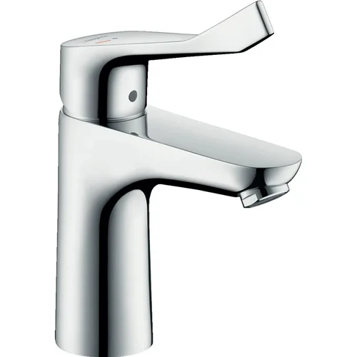 hansgrohe Focus Einhebel-Waschtischmischer 100 CoolStart mit extra langem Comfortgriff 12,1 cm ohne Ablaufgarnitur Chrom