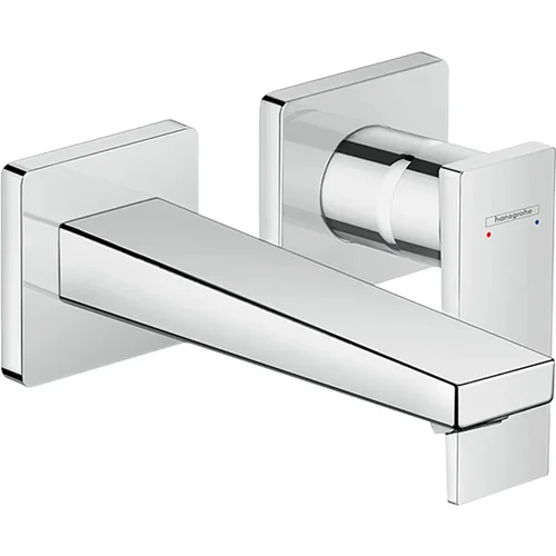 hansgrohe Metropol Einhebel-Waschtischmischer Unterputz für Wandmontage mit Hebelgriff und Auslauf 16,5 cm Chrom