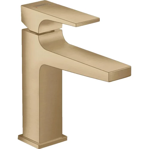 hansgrohe Metropol Einhebel-Waschtischmischer 110 mit Hebelgriff und Push-Open Ablaufgarnitur Brushed Bronze
