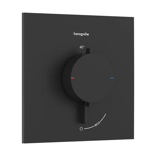 hansgrohe Ecostat Comfort E Thermostat Unterputz für 1 Verbraucher Mattschwarz