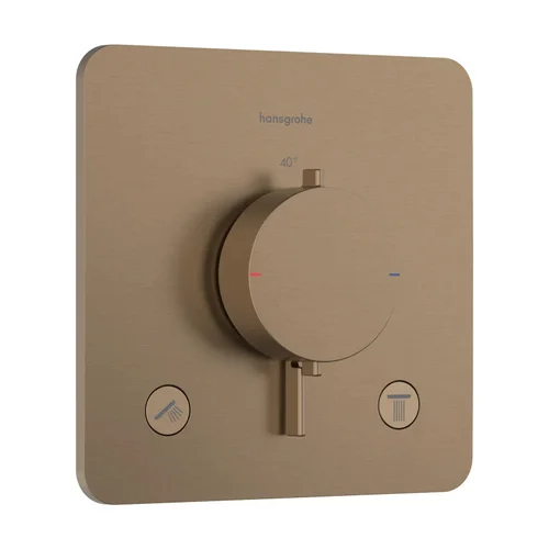 hansgrohe Ecostat Comfort Q Thermostat Unterputz für 2 Verbraucher Brushed Bronze