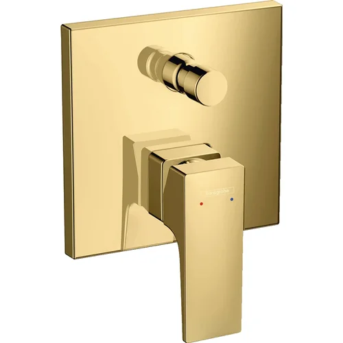 hansgrohe Metropol Einhebel-Wannenmischer Unterputz mit Hebelgriff und integrierter Sicherungskombination nach EN1717 für iBox universal Polished Gold Optic