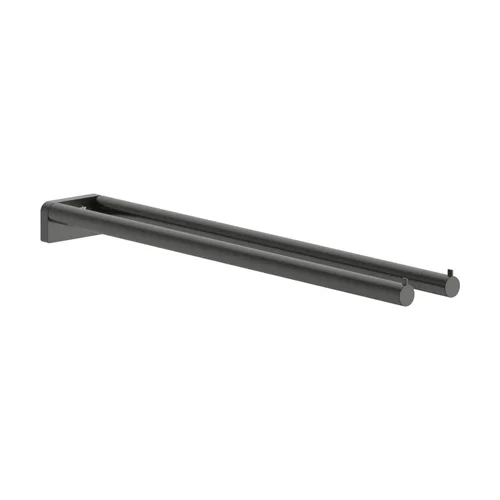 hansgrohe AddStoris S Handtuchhalter zweiarmig Brushed Black Chrome