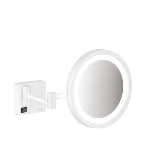 hansgrohe AddStoris Rasierspiegel mit LED Leuchte Mattweiß
