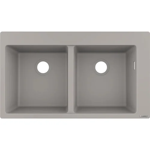 hansgrohe S51 S510-F770 Einbauspüle 370/370 Betongrau
