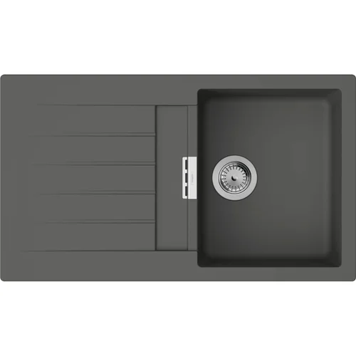 hansgrohe S52 S520-F345 Einbauspüle 345 mit Abtropffläche Steingrau