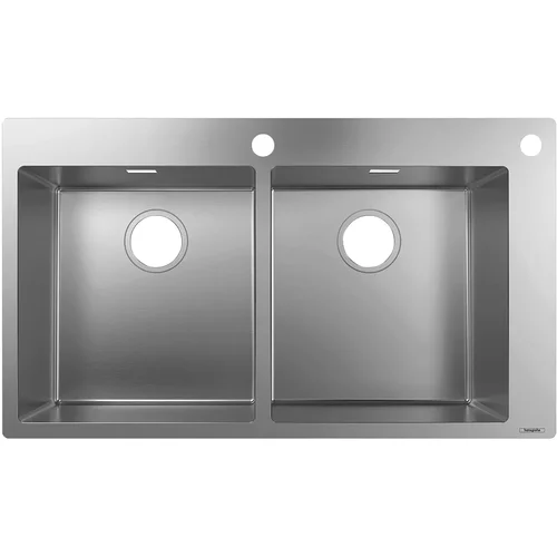 hansgrohe S71 S712-F765 Einbauspüle 370/370 Edelstahl