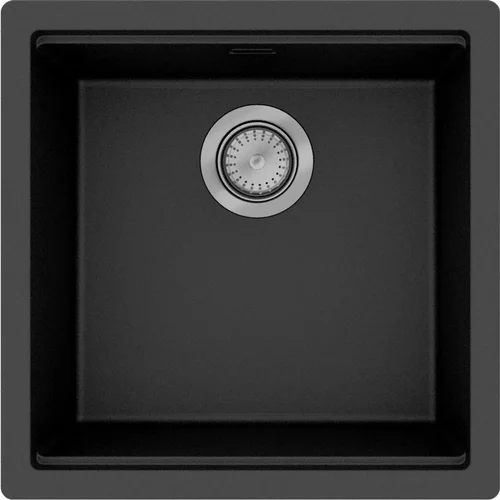 hansgrohe S53 S530-U400 Unterbauspüle 400 mit manueller Ablaufgarnitur Graphitschwarz