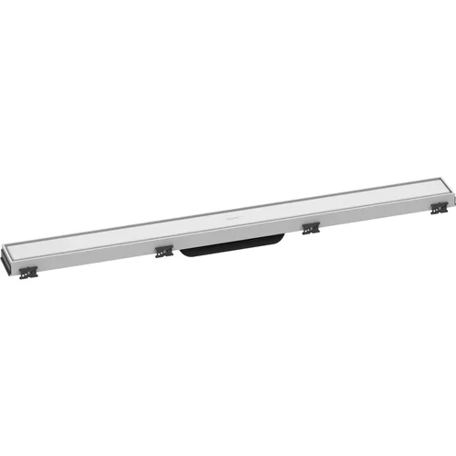 hansgrohe RainDrain Match Fertigset Duschrinne 800 mit höhenverstellbarem Rahmen Mattweiß