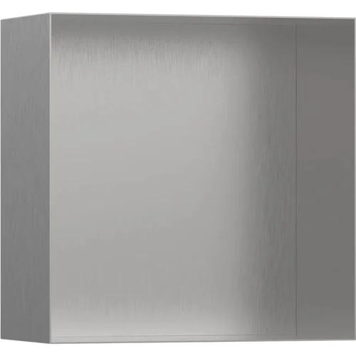 hansgrohe XtraStoris Minimalistic Wandnische rahmenlos 300/300/140 Edelstahl gebürstet