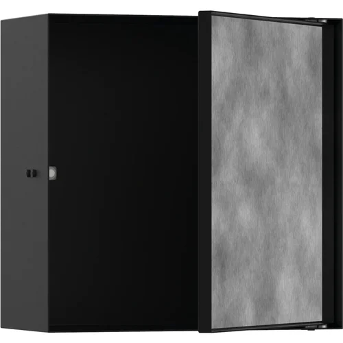 hansgrohe XtraStoris Rock Wandnische mit befliesbarer Tür 300/300/140 Mattschwarz