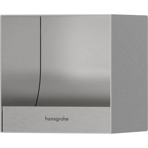 hansgrohe XtraStoris Original Einbau Toilettenpapierhalter 150/150/140 Edelstahl gebürstet