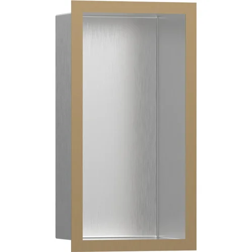hansgrohe XtraStoris Individual Wandnische Edelstahl gebürstet mit Designrahmen 300/150/100 Brushed Bronze
