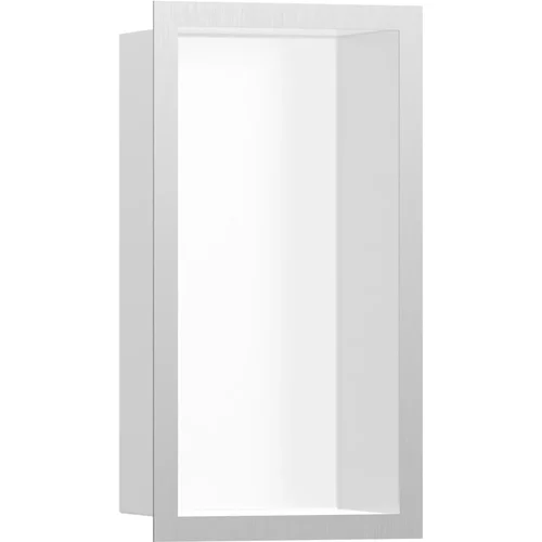 hansgrohe XtraStoris Individual Wandnische Mattschwarz mit Designrahmen 300/150/100 Edelstahl gebürstet