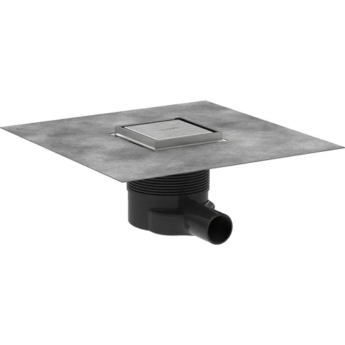 hansgrohe RainDrain Brilliance Komplettset Punktablauf 100/100 rückseitig befliesbar Edelstahl gebürstet