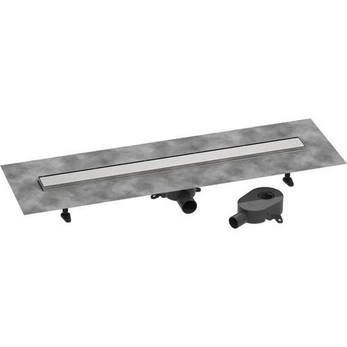hansgrohe RainDrain Go Komplettset Duschrinne 900 rückseitig befliesbar für Standard-/flache Installation Edelstahl gebürstet