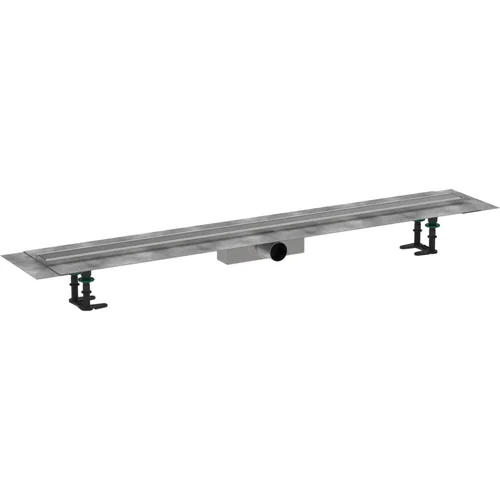 hansgrohe RainDrain Compact Komplettset Duschrinne 1200 für Standardinstallation Edelstahl gebürstet