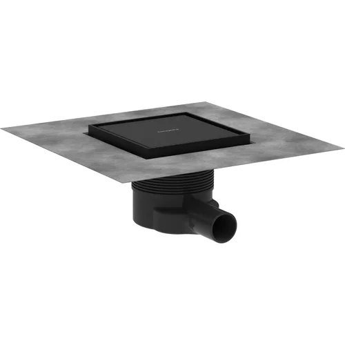 hansgrohe RainDrain Brilliance Komplettset Punktablauf 150/150 rückseitig befliesbar Mattschwarz