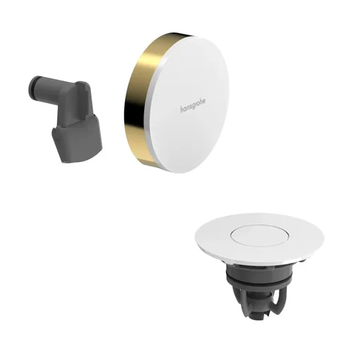 hansgrohe Exafill Fertigset Wanneneinlauf, Ablauf- und Überlaufgarnitur Polished Gold Optic