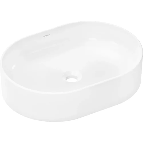 hansgrohe Xuniva U Aufsatzwaschtisch 550/400 ohne Hahnloch und Überlauf Weiß