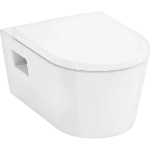 hansgrohe EluPura Original S Wand WC Set AquaChannel Flush mit WC-Sitz Weiß