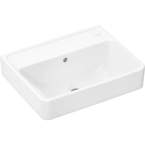 hansgrohe Xanuia Q Handwaschbecken 500/390 ohne Hahnloch mit Überlauf Weiß