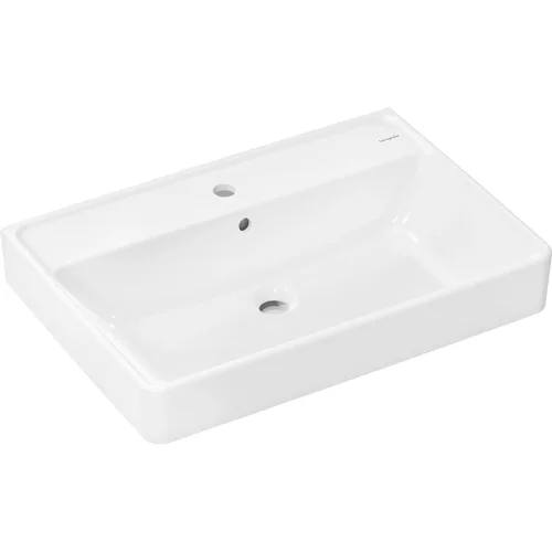 hansgrohe Xanuia Q Aufsatzwaschtisch geschliffen 700/480 mit Hahnloch und Überlauf Weiß