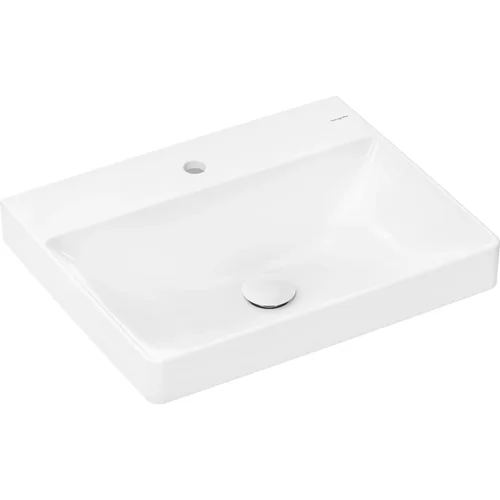 hansgrohe Xelu Q Waschtisch 600/480 mit Hahnloch ohne Überlauf, SmartClean Weiß