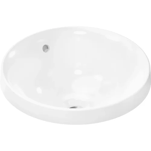hansgrohe Xuniva S Einbauwaschtisch 400/400 ohne Hahnloch mit Überlauf Weiß