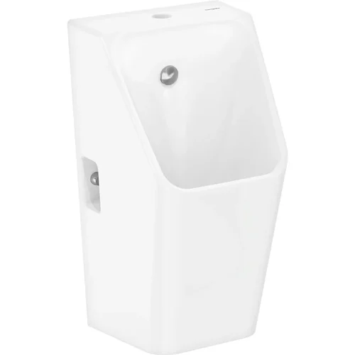 hansgrohe EluPura Original Q Urinal 600/300 mit Zulauf von oben und Ablauf nach unten/hinten spülrandlos Weiß