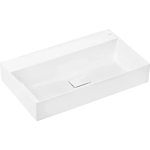 hansgrohe Xevolos E Aufsatzwaschtisch geschliffen 800/480 ohne Hahnloch und Überlauf, SmartClean Weiß