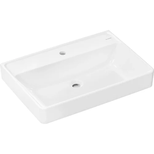hansgrohe Xanuia Q Waschtisch 700/480 mit Hahnloch ohne Überlauf, SmartClean Weiß