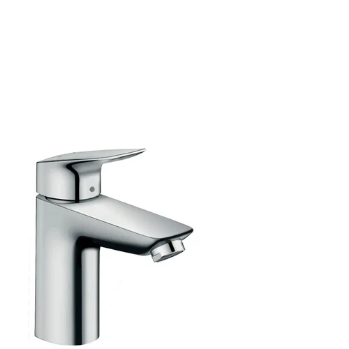 hansgrohe Logis Einhebel-Waschtischmischer 100 mit Metall Zugstangen-Ablaufgarnitur Chrom